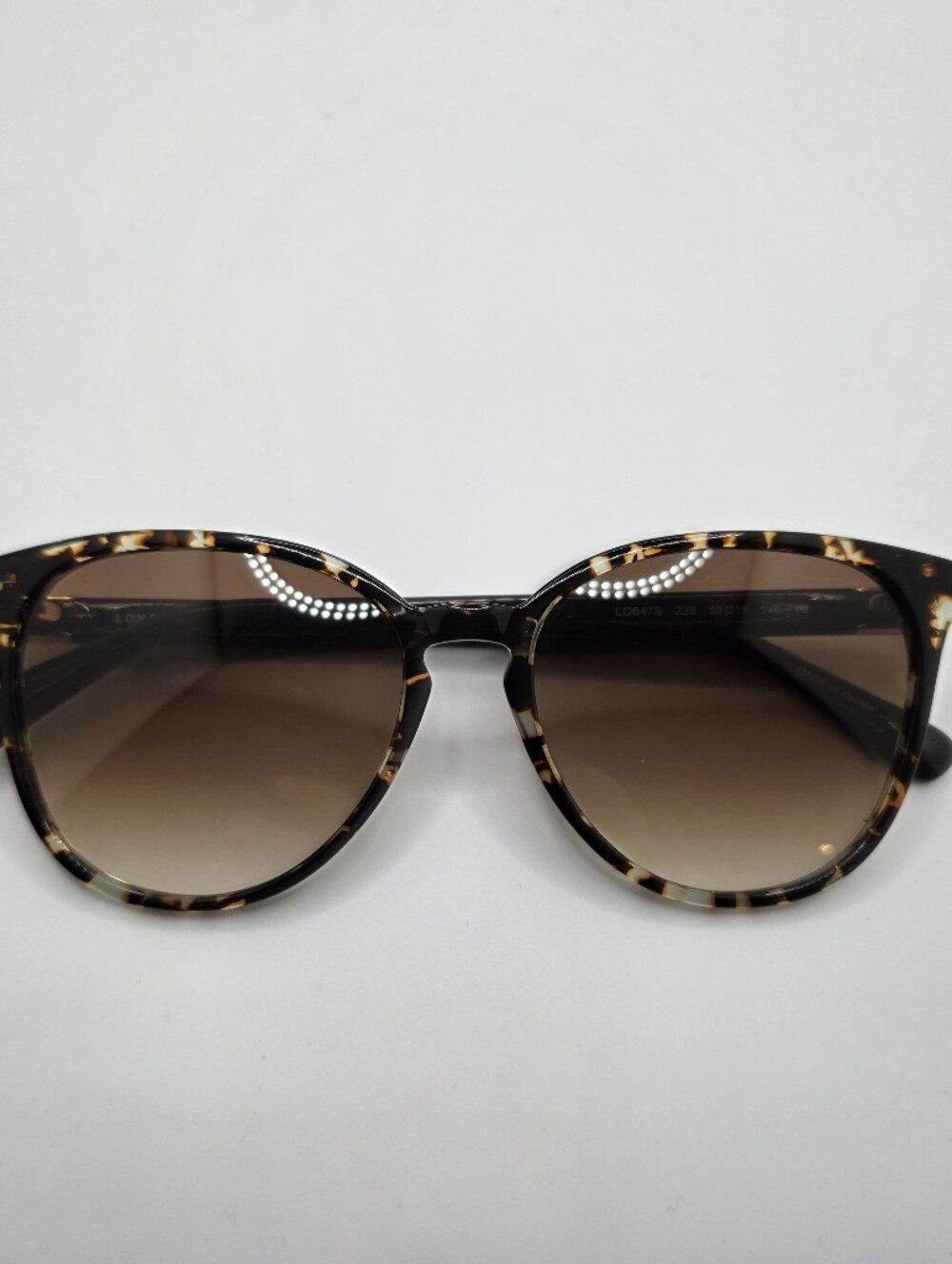 Longchamp Tortoiseshell Sunglasses with Brown Gradient Lenses